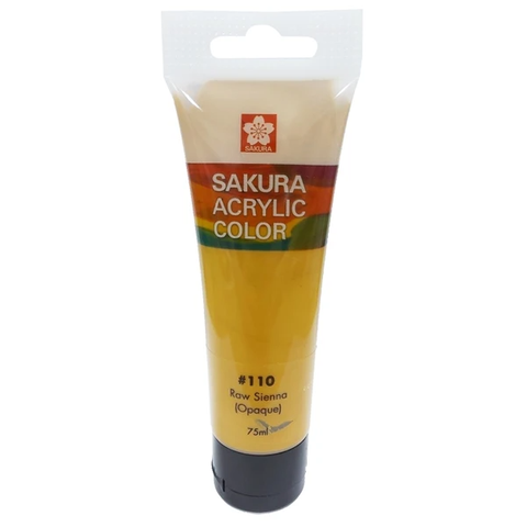 Màu Vẽ ACRYLIC Sakura 75ML- Màu RAW SIENNA