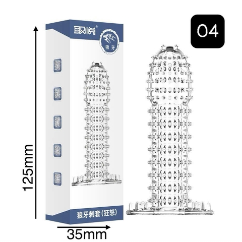 Bao Cao Su Đôn Rên Gai Toàn Thân Dùng Nhiều Lần D04