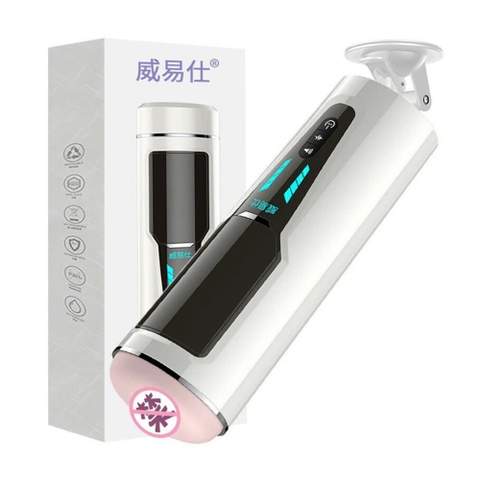 Âm đạo giả hít tường FOX F4 10 chế độ RUNG, THỤT, RÊN cực sướng