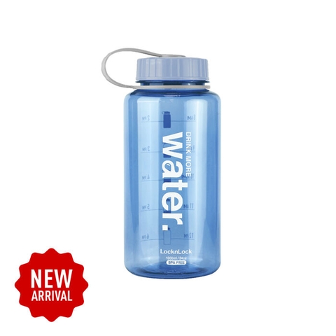 ABF610NBLU - Bình nước LocknLock Helper Bottle 1L - Màu xanh