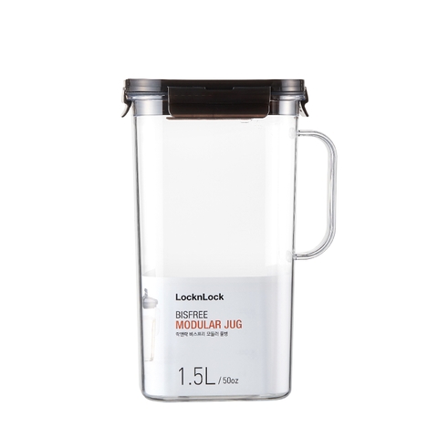 ABF738BRW - Bình nước nhựa LocknLock Modular Jug 1.5L - Màu nâu