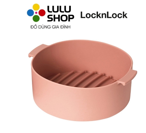 CKB002PIK – KHAY SILICONE dành cho nồi chiên không dầu và lò vi sóng Lock&Lock, 238X210X70MM – Màu hồng