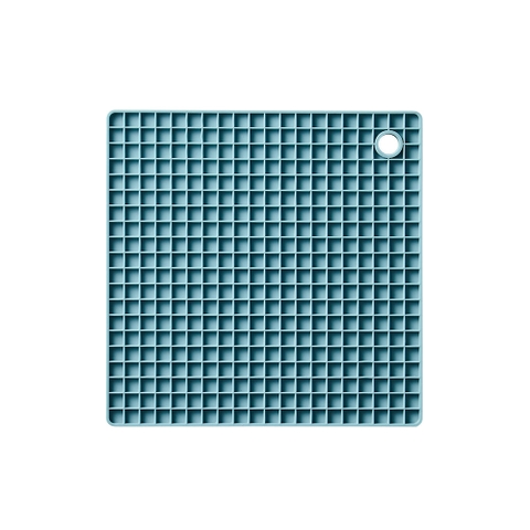 CKT219SBLU-Miếng lót nồi hình vuông kiểu tổ ong-Màu xanh biển
