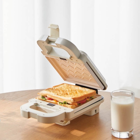 EJB126IVY -  Máy kẹp nướng bánh LocknLock Sandwich maker - 220V, 50Hz, 600W - Màu ngà