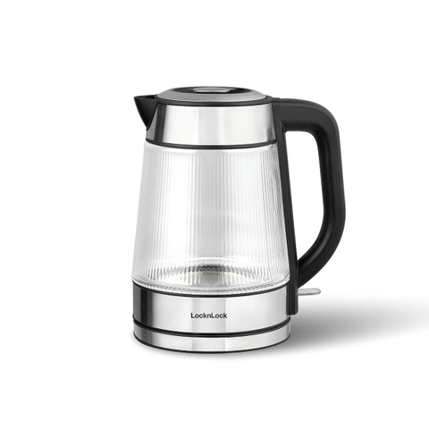 EJK256BLK - Ấm đun siêu tốc Locknlock Glass electric kettle 220-240V, 50-60Hz, 1850-2200W, 1.8L- Màu đen