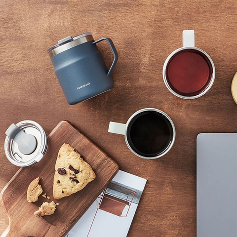 lhc4219sblu - Ca nước giữ nhiệt LocknLock Metro Mug 475ml - Màu xanh