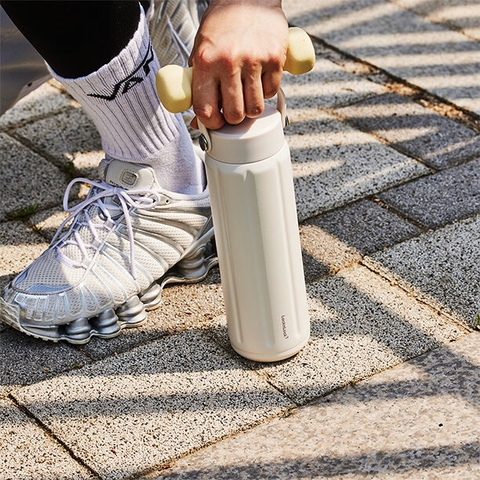 LHC4427WHT- Bình giữ nhiệt LocknLock Slo ultralight tumbler 630ml - Màu trắng