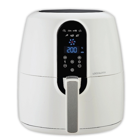 EJF-351WHT-Nồi chiên không dầu điện tử Eco flyer,220V,50Hz,1800W, 5.2L có màn hình LCD, màu trắng.