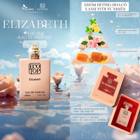 Thanh Lịch Và Tinh Tế Với ECOTOP Nước Hoa Nữ Elizabeth Eau de Parfum - Khơi Dậy Phong Cách Riêng Biệt