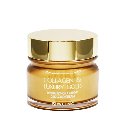 Kem Dưỡng trắng Da, Chống Lão Hoá Collagen & Luxury Gold 24k 3W Clinic