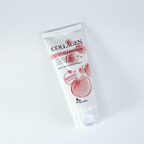 NEW Sữa Rửa Mặt Chiết Xuất Collagen 130ML - ECOSY COLLAGEN DEEP CLEAN FOAM (130ml) SRMCLG130