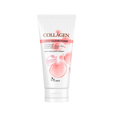NEW Sữa Rửa Mặt Chiết Xuất Collagen 130ML - ECOSY COLLAGEN DEEP CLEAN FOAM (130ml) SRMCLG130