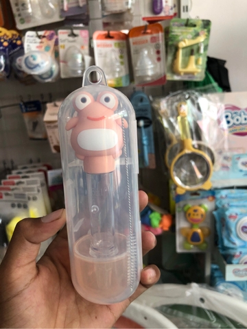 Dụng cụ bơm sữa , bóp cho bé uống thuốc chống sặc hình ếch