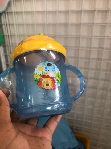 bình nước ống hút tay cầm rabbit 175ml