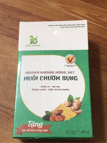 muối chườm bụng bảo nhiên