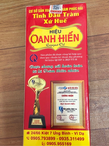 Dầu tràm Oanh hiến cho Mẹ và Bé