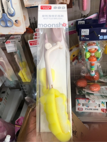 Cọ rửa bình sữa đầu mút 351 Moonship 2 chi tiết xoay 360