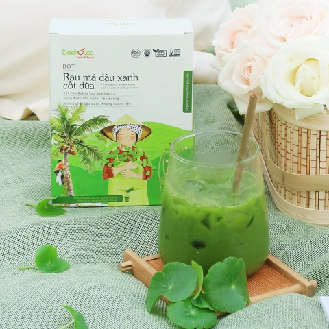 Bột Rau Má Đậu Xanh Cốt Dừa Dalahouse Hộp 60g