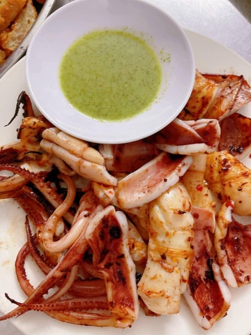 Mực khìa nước dừa thơm ngon khó cưỡng
