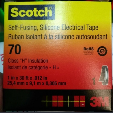 Băng keo 3M Scotch 70 Self Fusing Silicone Electrical Tape