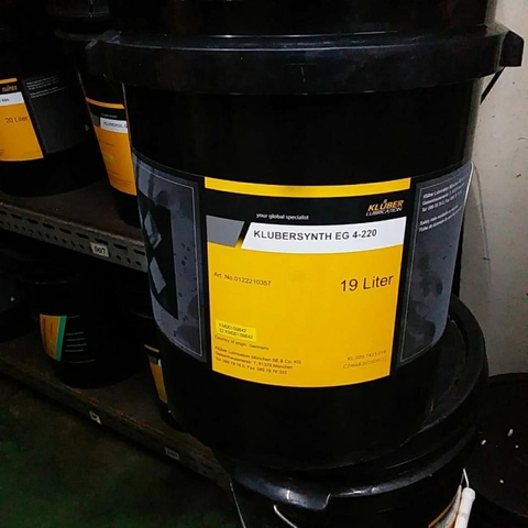Dầu bánh răng tổng hợp Klübersynth EG 4-220 19L