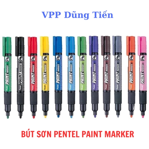 Bút sơn PAINT marker, bút đánh dấu viết được trên nhiều bề mặt Pentel MMP20 các màu