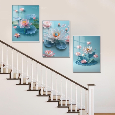 Bộ 3 Tranh Bạch Hồng Liên | HS18