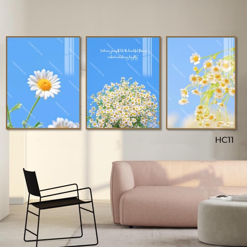 Bộ 3 Tranh Cúc Bản Giao Hưởng Mùa Xuân | HC11