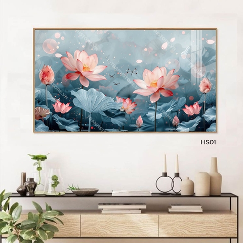 Tranh Đầm Sen Đêm Trăng | HS01