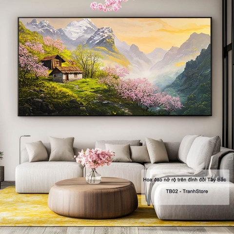 Hoa đào nở rộ trên đỉnh đồi Tây Bắc | TB02