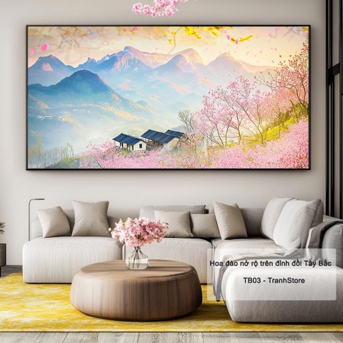 Hoa đào nở rộ trên đỉnh đồi Tây Bắc | TB03