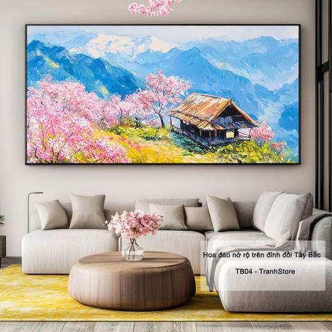 Hoa đào nở rộ trên đỉnh đồi Tây Bắc | TB04