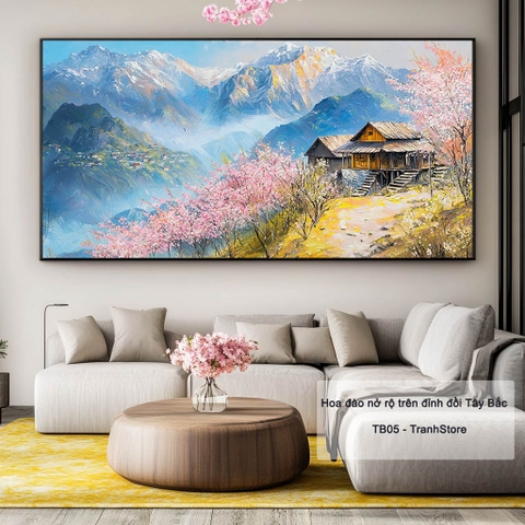 Hoa đào nở rộ trên đỉnh đồi Tây Bắc | TB05