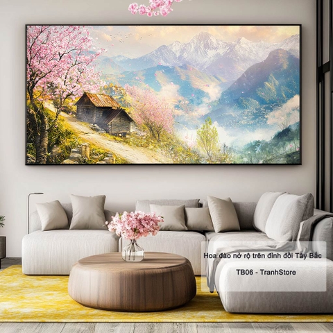 Hoa đào nở rộ trên đỉnh đồi Tây Bắc | TB06