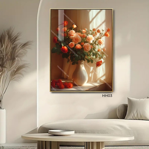 Tranh Bình Hồng Cam Hứng Nắng Qua Khe Cửa | HH03