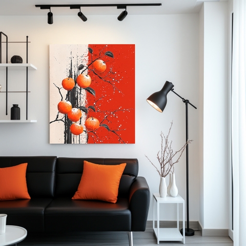 Tranh Cát Hồng - Quả Hồng May Mắn | QH01