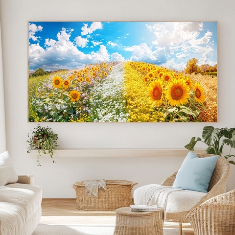 Tranh Con Đường Hoa Hướng Dương | HHD33