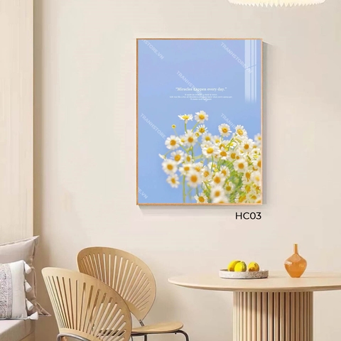 Tranh Cúc Họa Mi Giữa Trời Xanh | HC03