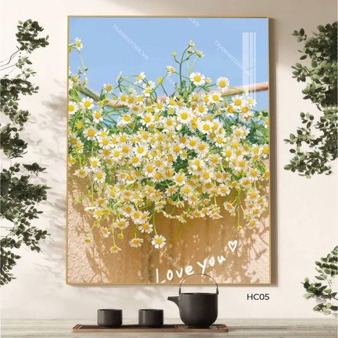 Tranh Cúc Họa Mi Ngược Nắng | HC05