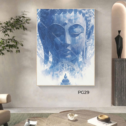 Tranh Đá Mosaic Tượng Phật Từ Bi Thiền Định | PG29