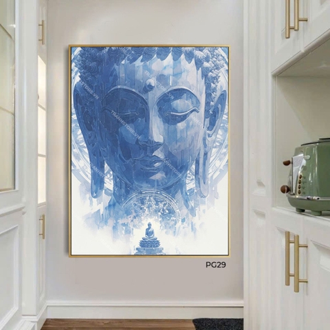 Tranh Đá Mosaic Tượng Phật Từ Bi Thiền Định | PG29