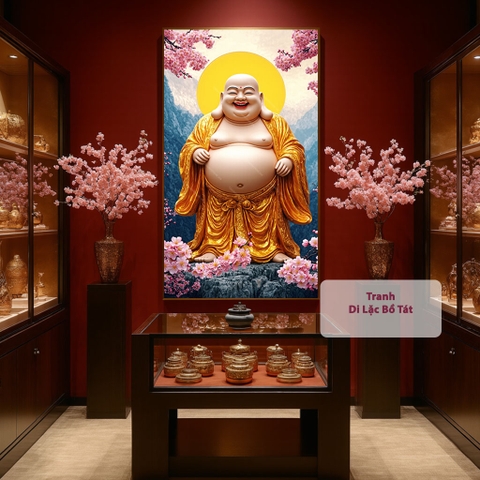 Tranh Di Lặc Bồ Tát 3D | PG71
