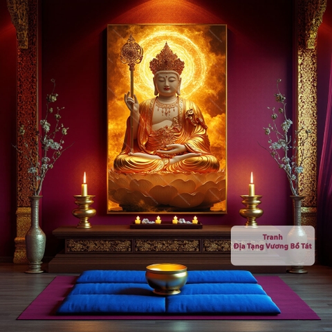 Tranh Địa Tạng Vương Bồ Tát | PG72