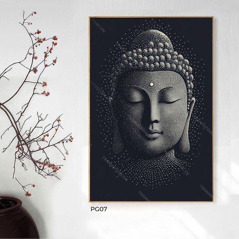 Tranh Diện Phật Thích Ca Vẽ Điểm Chấm | PG07