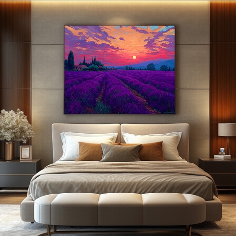 Tranh Đồng Oải Tím Mộng | PC10