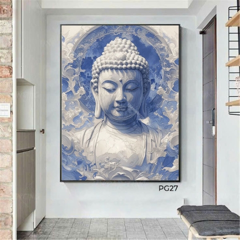 Tranh Đức Phật Điêu Khắc Liên Vân | PG27