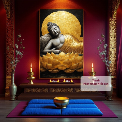 Tranh Đức Phật Nhập Niết Bàn | PG76