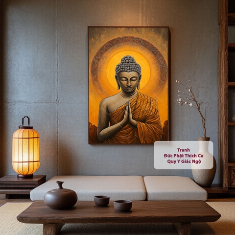 Tranh Đức Phật Thích Ca Quy Y Giác Ngộ | PG91