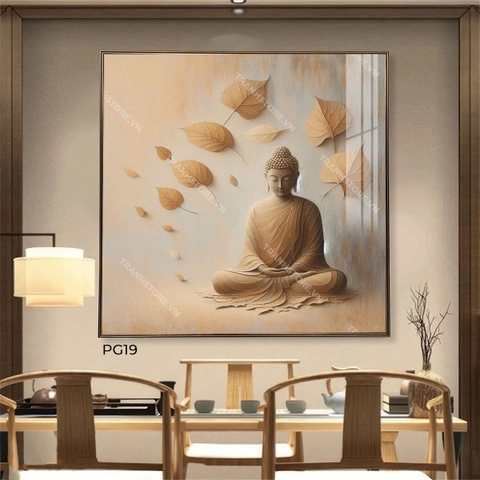 Tranh Đức Phật Thiền Ấn Dưới Tán Bồ Đề | PG19