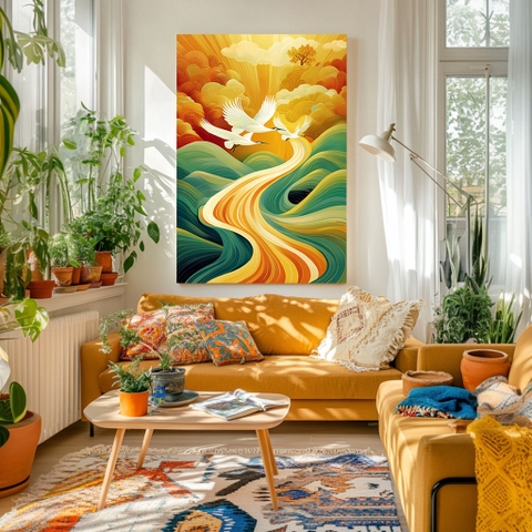 Tranh Hạc Về Cội Nguồn | HAC01